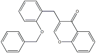 3-[2-(benzyloxy)benzyl]-4H-chromen-4-one Struktur