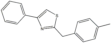 2-(4-methylbenzyl)-4-phenyl-1,3-thiazole Struktur