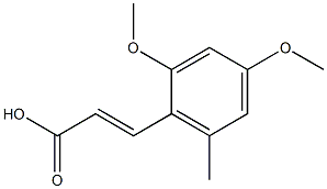 (E)-3-(2,4-dimethoxy-6-methylphenyl)acrylic acid Struktur