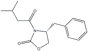 (R)-4-BENZYL-3-(3-METHYL-BUTYRYL)-OXAZOLIDIN-2-ONE Struktur