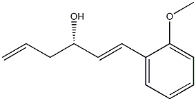 (S,E)-1-(2-methoxyphenyl)hexa-1,5-dien-3-ol Struktur