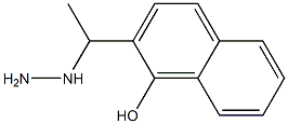 1-(1-(1-hydroxynaphthalen-2-yl)ethyl)hydrazine Struktur