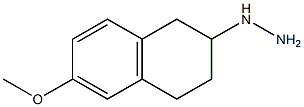 1-(1,2,3,4-tetrahydro-6-methoxynaphthalen-2-yl)hydrazine Struktur