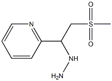 1-(2-(methylsulfonyl)-1-(pyridin-2-yl)ethyl)hydrazine Struktur