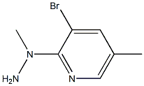 1-(3-bromo-5-methylpyridin-2-yl)-1-methylhydrazine Struktur