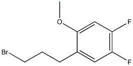 1-(3-bromopropyl)-4,5-difluoro-2-methoxybenzene Struktur