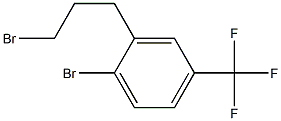 1-bromo-2-(3-bromopropyl)-4-(trifluoromethyl)benzene Struktur