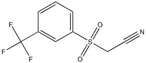 2-(3-(trifluoromethyl)phenylsulfonyl)acetonitrile Struktur