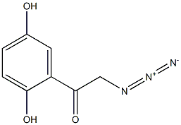 2-azido-1-(2,5-dihydroxyphenyl)ethanone Struktur