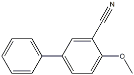 2-methoxy-5-phenyl-benzonitrile Struktur