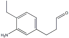 3-(3-amino-4-ethylphenyl)propanal Struktur