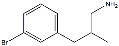 3-(3-Bromo-phenyl)-2-methyl-propylamine Struktur