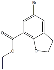 ethyl 5-bromo-2,3-dihydrobenzofuran-7-carboxylate Struktur