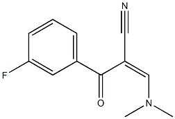 3-(Dimethylamino)-2-(3-fluorobenzoyl)acrylonitrile Struktur