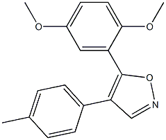 5-(2,5-dimethoxyphenyl)-4-p-tolylisoxazole Struktur