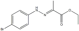 ethyl 2-(2-(4-bromophenyl)hydrazono)propanoate Struktur