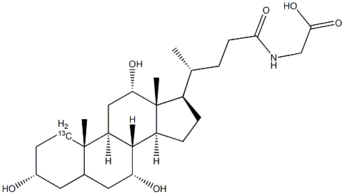 Glycocholic Acid-1-13C Struktur