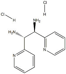 (R,R)-1,2-Di(2-pyridyl)-1,2-ethanediamine dihydrochloride Struktur