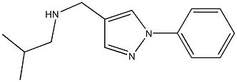 (2-methylpropyl)[(1-phenyl-1H-pyrazol-4-yl)methyl]amine Struktur