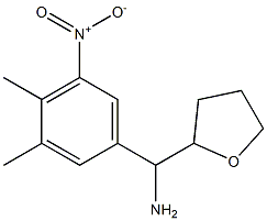 (3,4-dimethyl-5-nitrophenyl)(oxolan-2-yl)methanamine Struktur