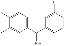 (3,4-dimethylphenyl)(3-fluorophenyl)methanamine Struktur