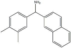 (3,4-dimethylphenyl)(naphthalen-2-yl)methanamine Struktur