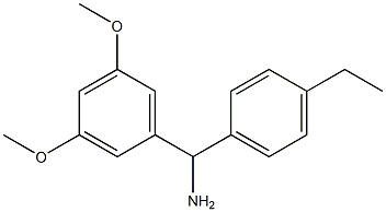 (3,5-dimethoxyphenyl)(4-ethylphenyl)methanamine Struktur