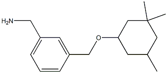 (3-{[(3,3,5-trimethylcyclohexyl)oxy]methyl}phenyl)methanamine Struktur