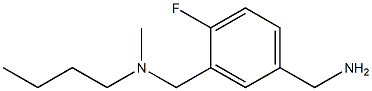 (3-{[butyl(methyl)amino]methyl}-4-fluorophenyl)methanamine Struktur