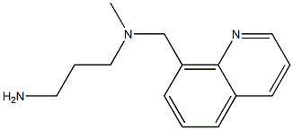 (3-aminopropyl)(methyl)(quinolin-8-ylmethyl)amine Struktur