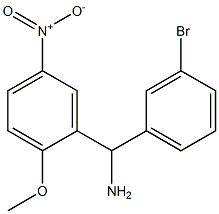 (3-bromophenyl)(2-methoxy-5-nitrophenyl)methanamine Struktur