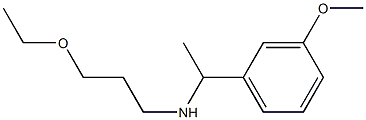 (3-ethoxypropyl)[1-(3-methoxyphenyl)ethyl]amine Struktur