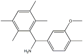 (3-methoxy-4-methylphenyl)(2,3,5,6-tetramethylphenyl)methanamine Struktur