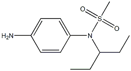 (4-aminophenyl)-N-(pentan-3-yl)methanesulfonamide Struktur