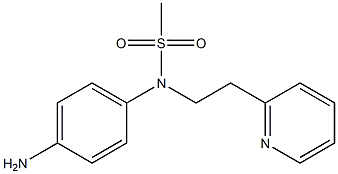 (4-aminophenyl)-N-[2-(pyridin-2-yl)ethyl]methanesulfonamide Struktur