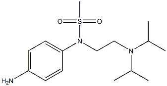 (4-aminophenyl)-N-{2-[bis(propan-2-yl)amino]ethyl}methanesulfonamide Struktur