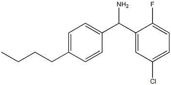 (4-butylphenyl)(5-chloro-2-fluorophenyl)methanamine Struktur