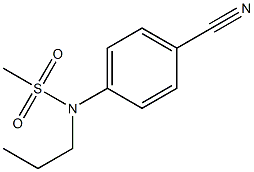 (4-cyanophenyl)-N-propylmethanesulfonamide Struktur