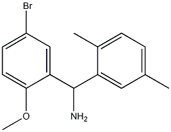 (5-bromo-2-methoxyphenyl)(2,5-dimethylphenyl)methanamine Struktur