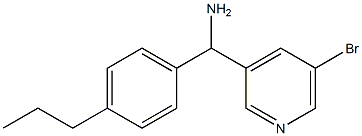 (5-bromopyridin-3-yl)(4-propylphenyl)methanamine Struktur