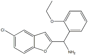 (5-chloro-1-benzofuran-2-yl)(2-ethoxyphenyl)methanamine Struktur