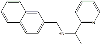 (naphthalen-2-ylmethyl)[1-(pyridin-2-yl)ethyl]amine Struktur