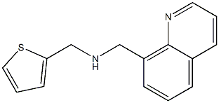 (quinolin-8-ylmethyl)(thiophen-2-ylmethyl)amine Struktur