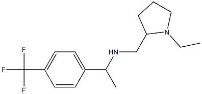 [(1-ethylpyrrolidin-2-yl)methyl]({1-[4-(trifluoromethyl)phenyl]ethyl})amine Struktur