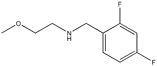 [(2,4-difluorophenyl)methyl](2-methoxyethyl)amine Struktur