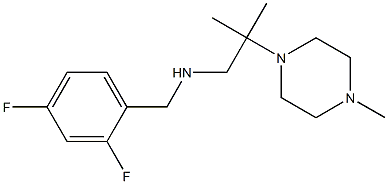 [(2,4-difluorophenyl)methyl][2-methyl-2-(4-methylpiperazin-1-yl)propyl]amine Struktur