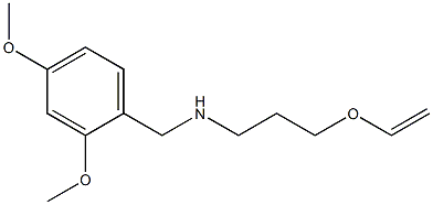 [(2,4-dimethoxyphenyl)methyl][3-(ethenyloxy)propyl]amine Struktur