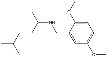 [(2,5-dimethoxyphenyl)methyl](5-methylhexan-2-yl)amine Struktur