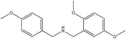 [(2,5-dimethoxyphenyl)methyl][(4-methoxyphenyl)methyl]amine Struktur