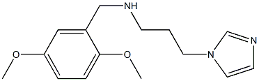 [(2,5-dimethoxyphenyl)methyl][3-(1H-imidazol-1-yl)propyl]amine Struktur